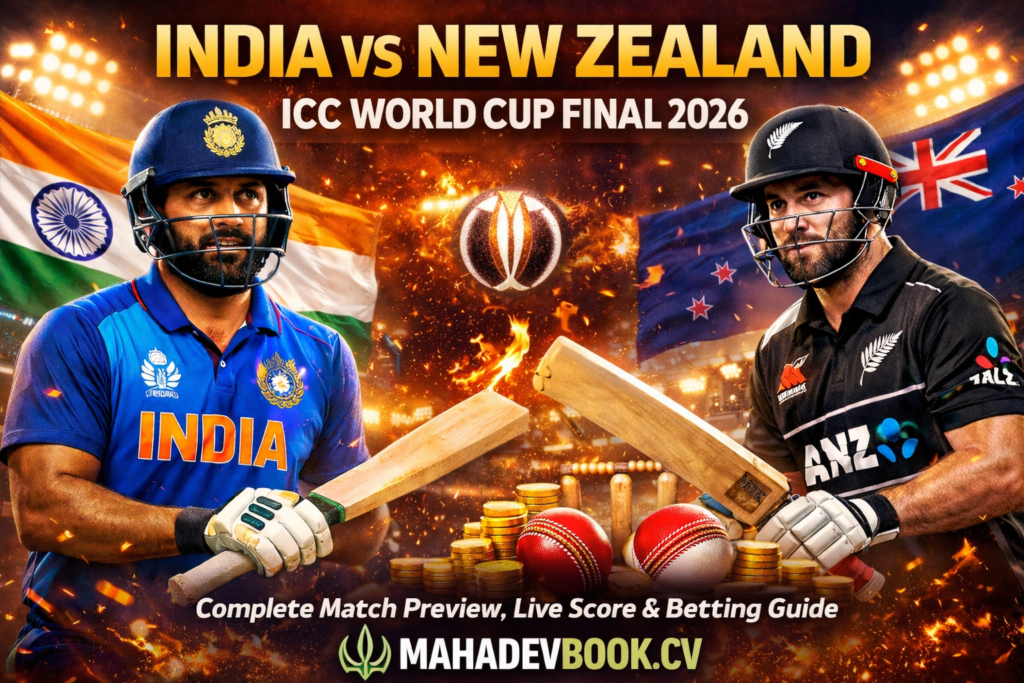 INDIA VS NEW ZEALAND WORLD CUP FINAL 2026